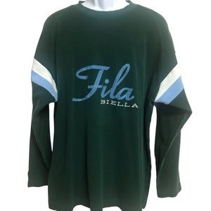 Fila Biella Green Pullover Sweater Size XL